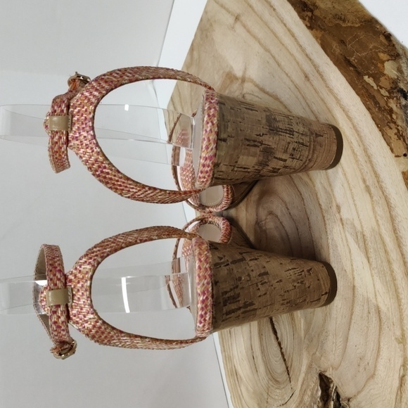 Lc Lauren Conrad Limestone Cora Wedges, Light Orange/Pink Size 9.5 - Picture 7 of 12